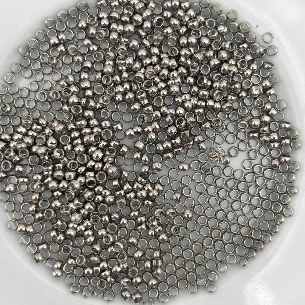 Raw brass crimp bead