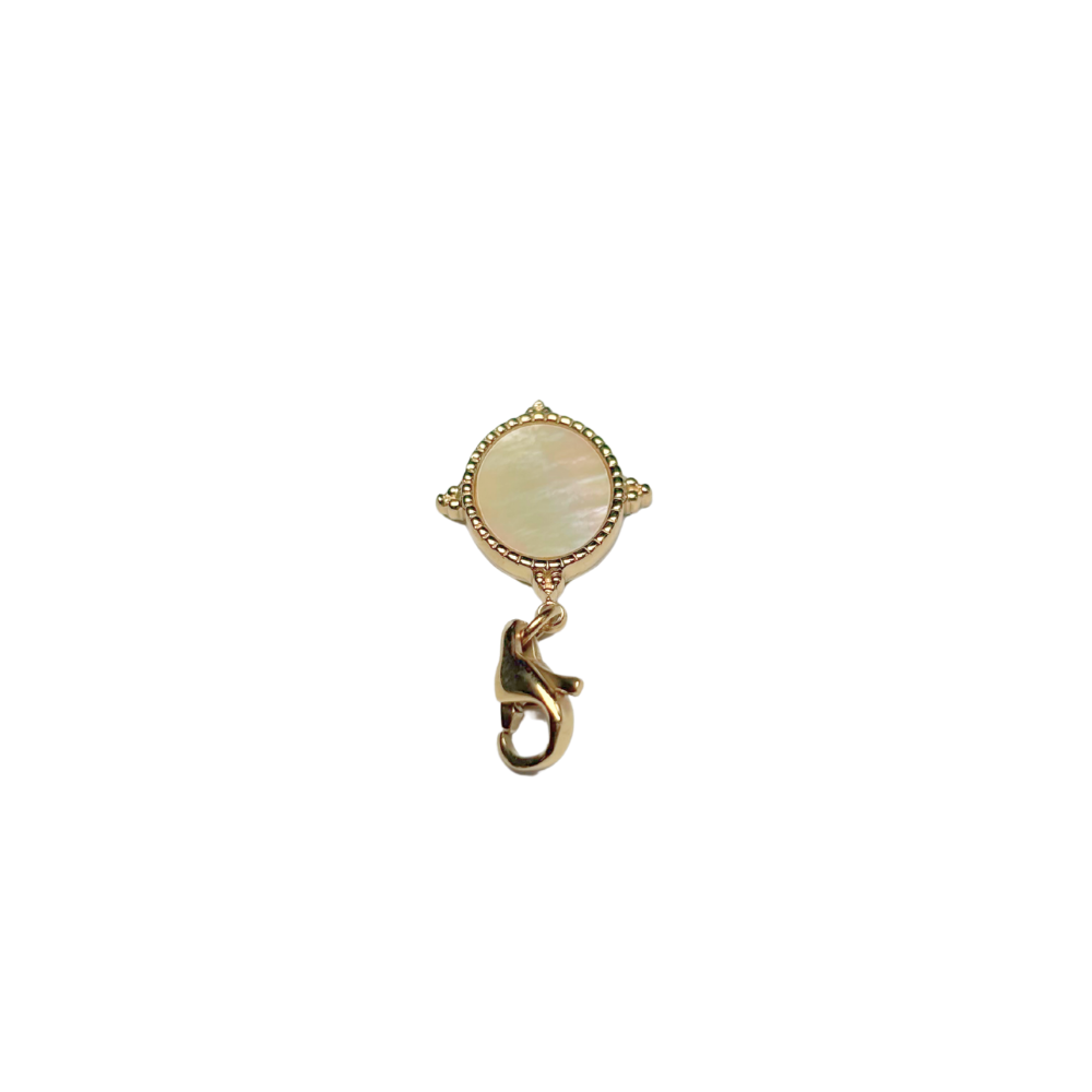 Breloques ovale en nacre 13x17mm