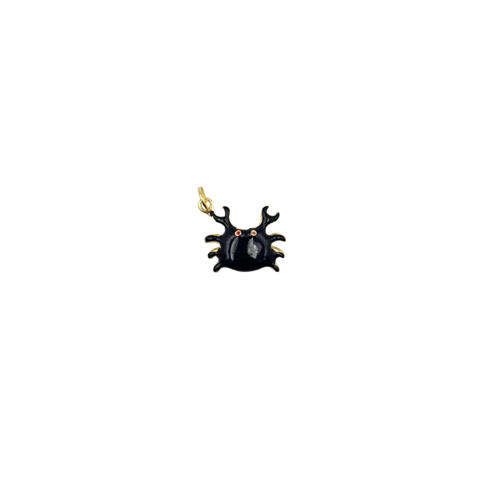 Pendentifs crabe émaillé 18mm