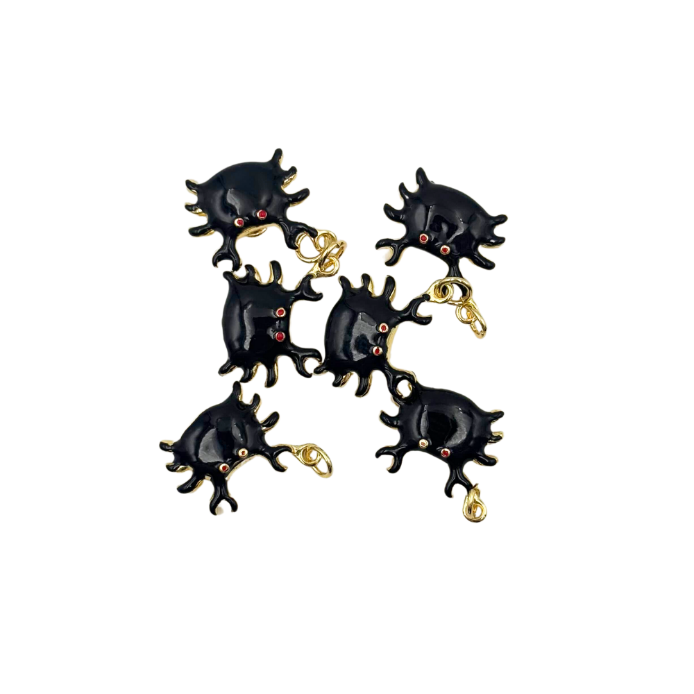Pendentifs crabe émaillé 18mm