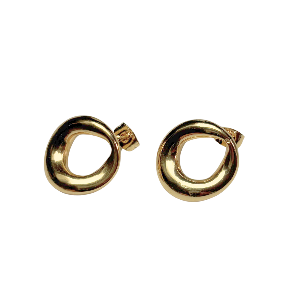 Boucles d'oreilles créoles torsadées 17x18mm