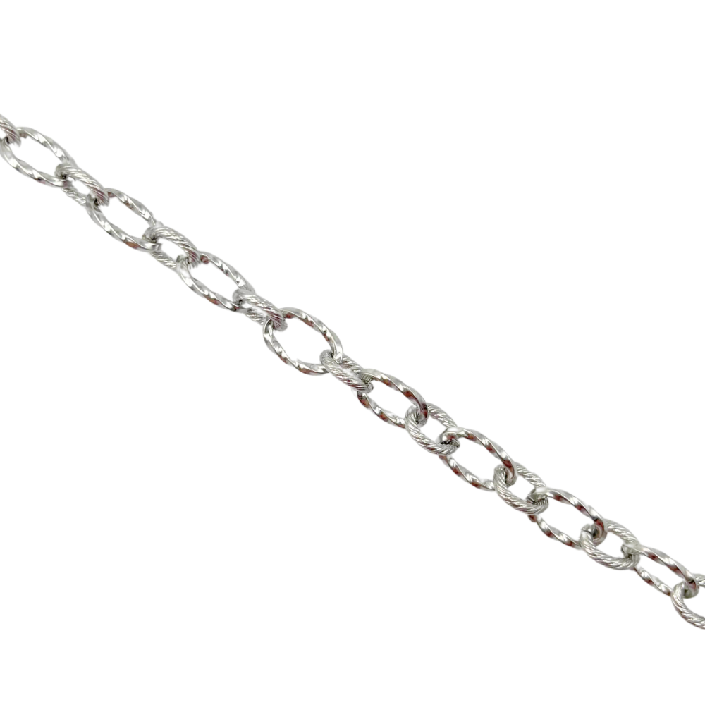 Chaîne torsadée ovale 7x12mm