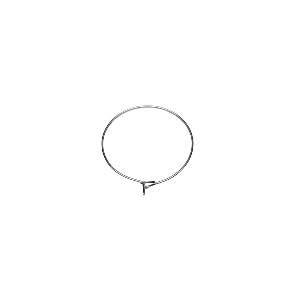 Créoles rondes sans attache 30/40/50 mm