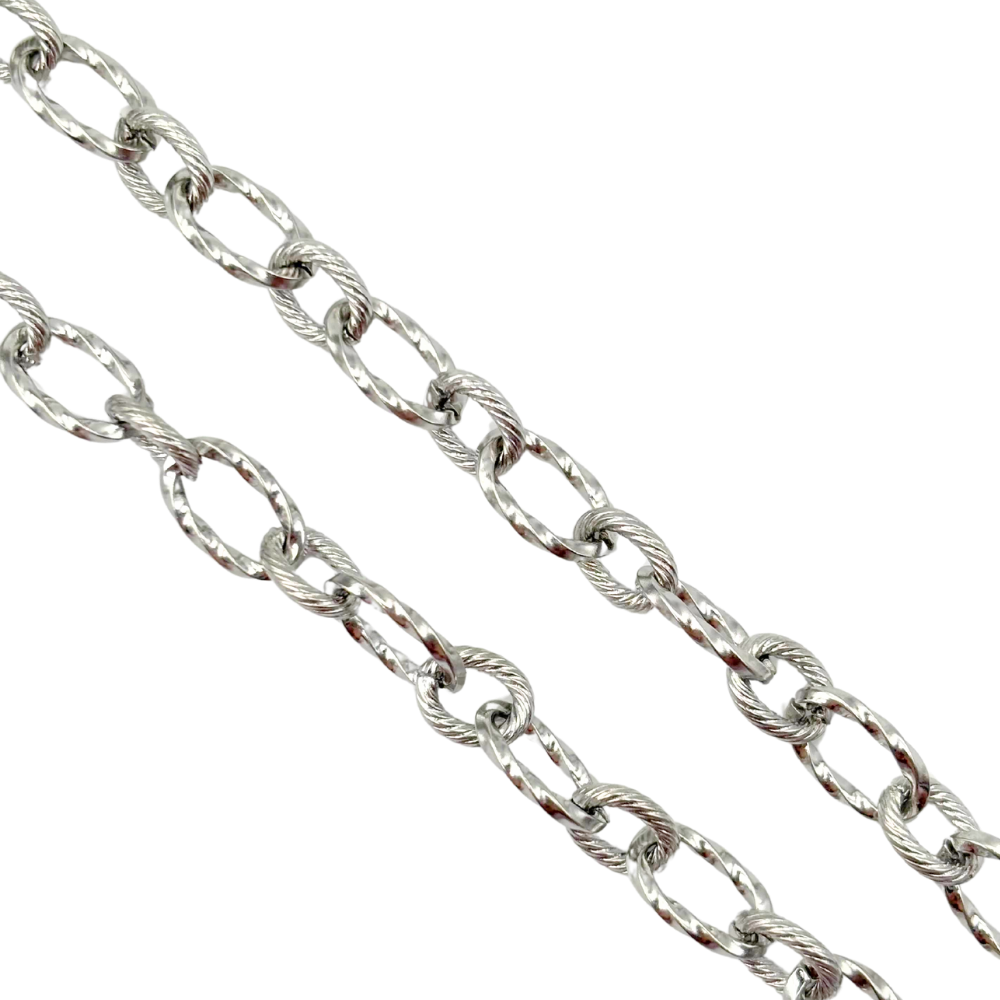 Chaîne torsadée ovale 7x12mm