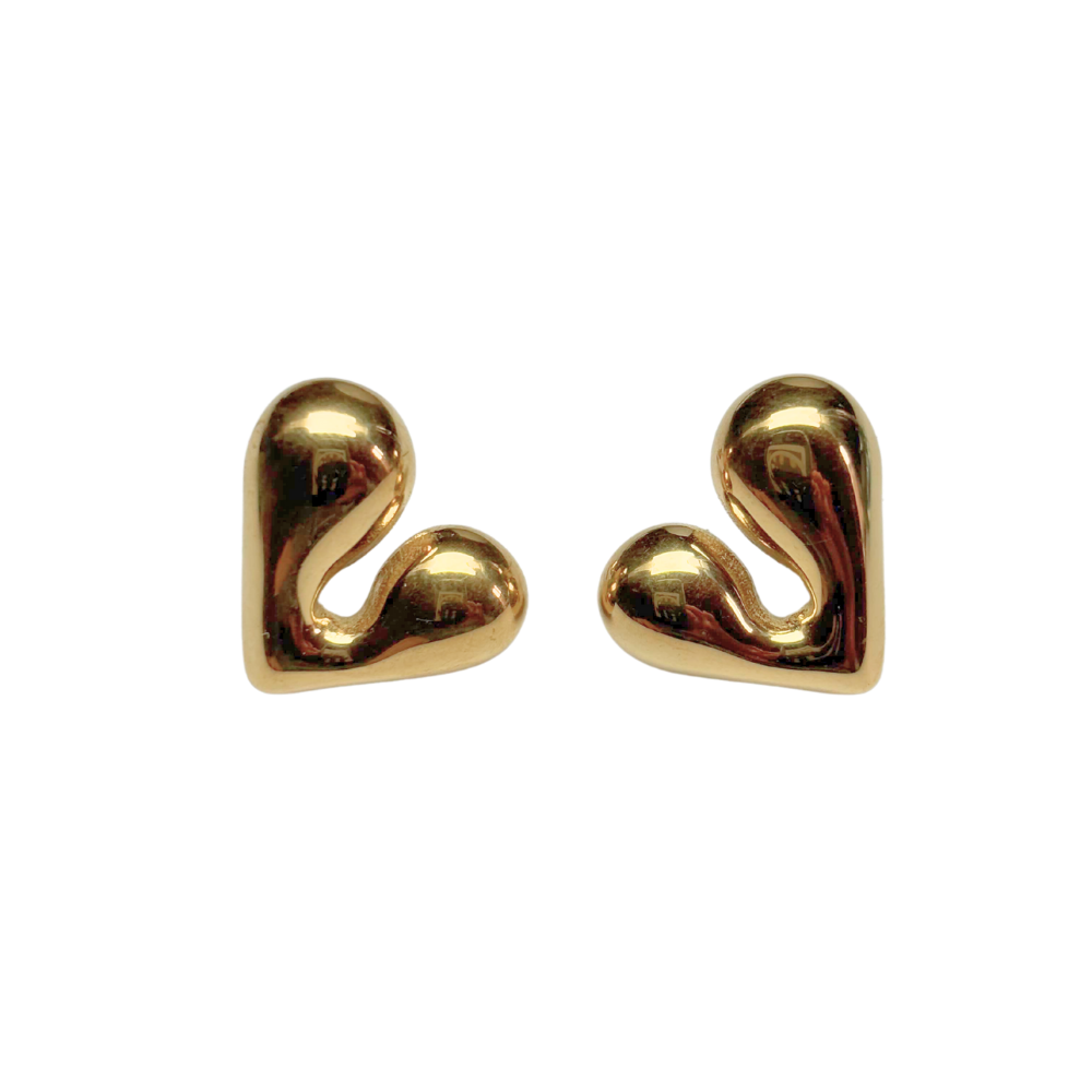 Boucles d'oreilles coeur 16x18mm