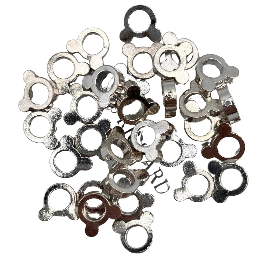 Perles tête d’ourson 9x8mm en laiton