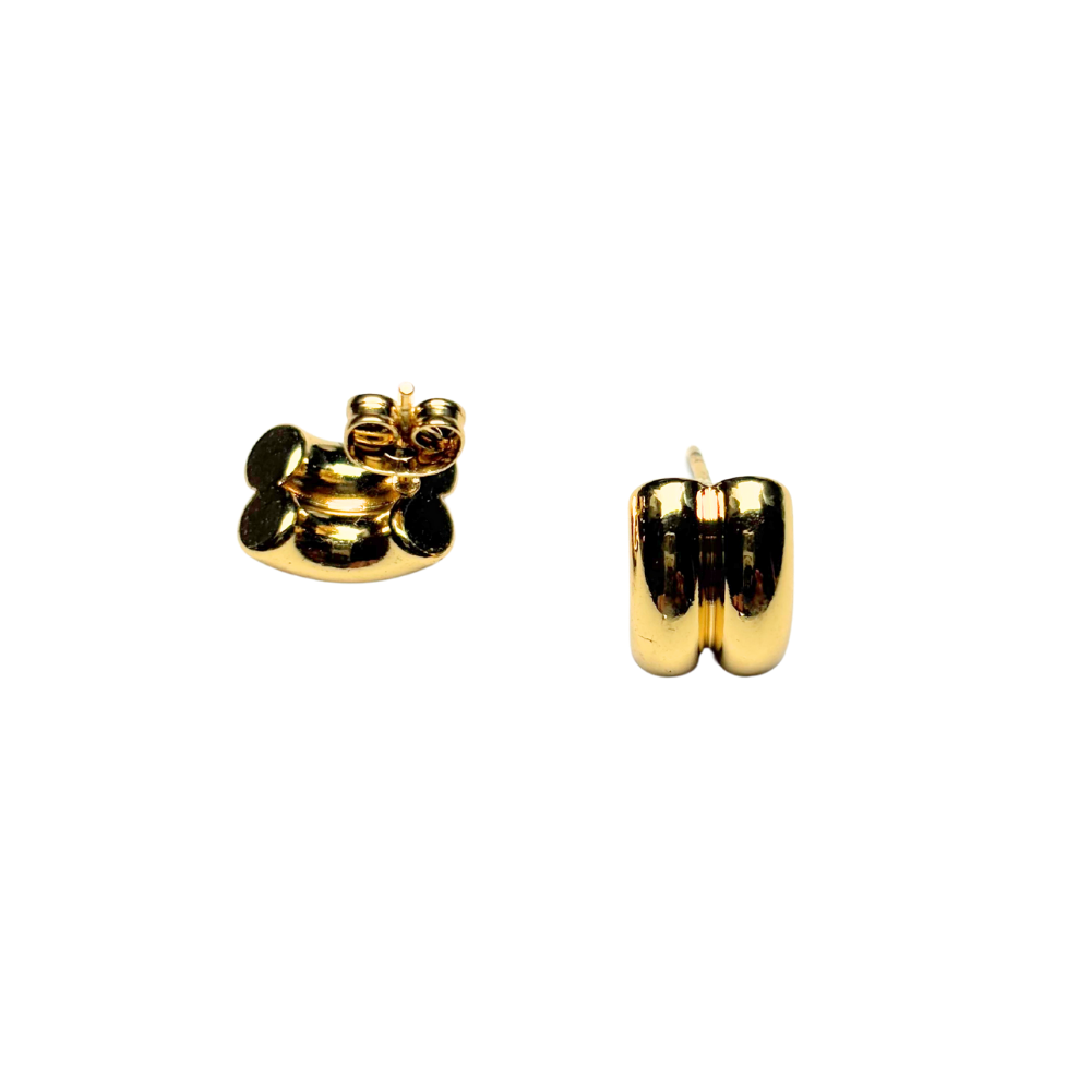 Boucles d'oreilles double lune 9x12mm