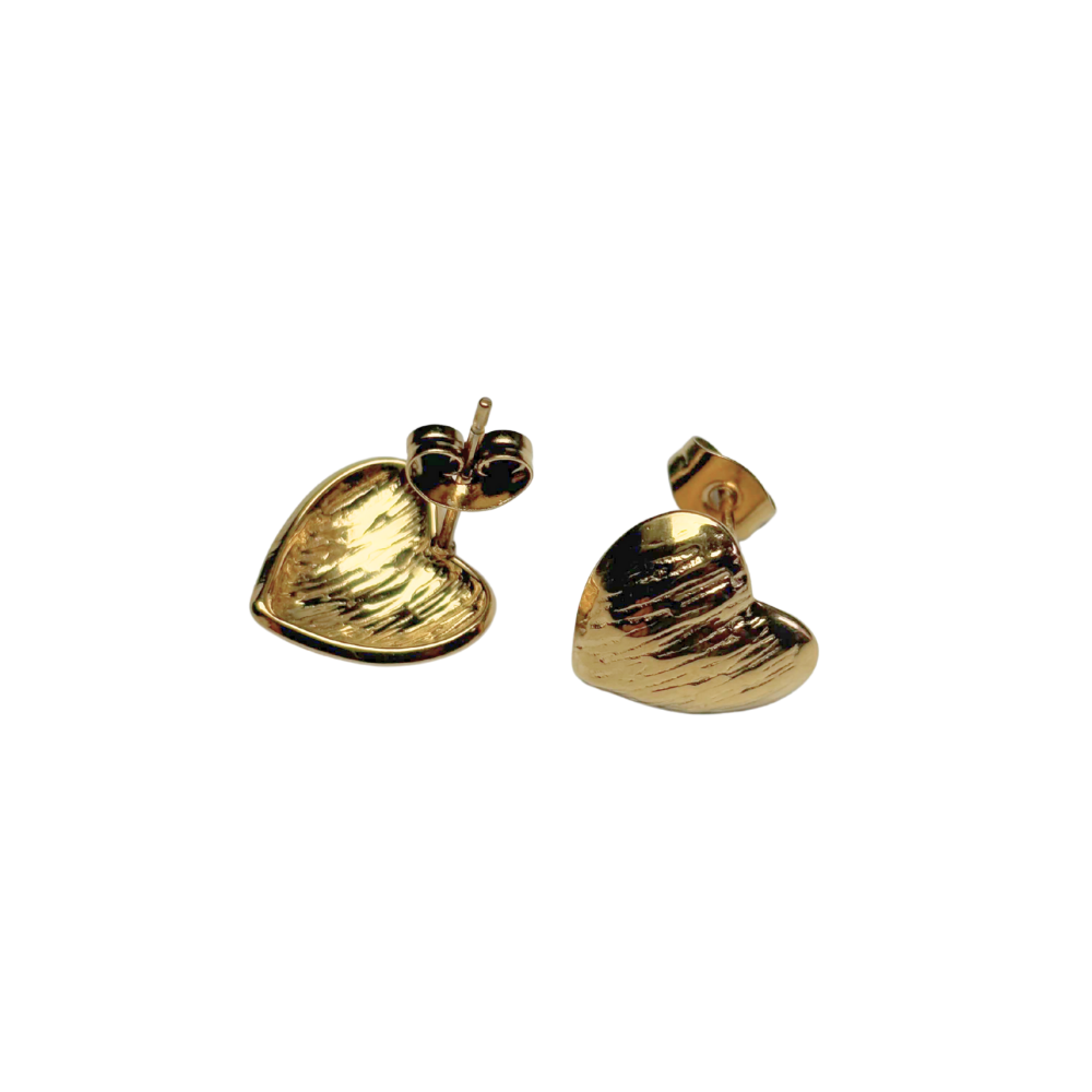 Boucles d'oreilles coeur 13x13mm