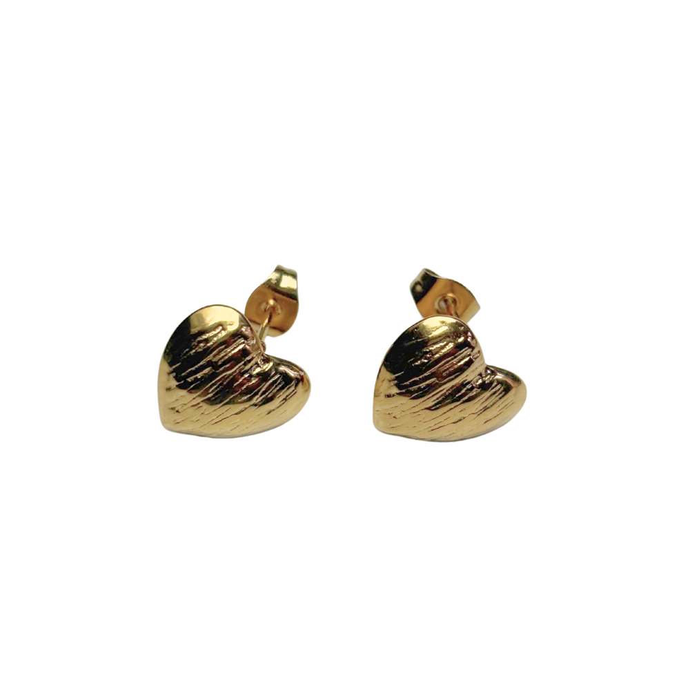 Boucles d'oreilles coeur 13x13mm