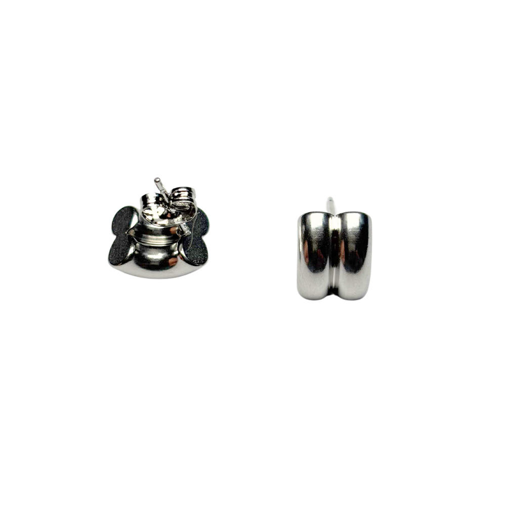 Boucles d'oreilles double lune 9x12mm