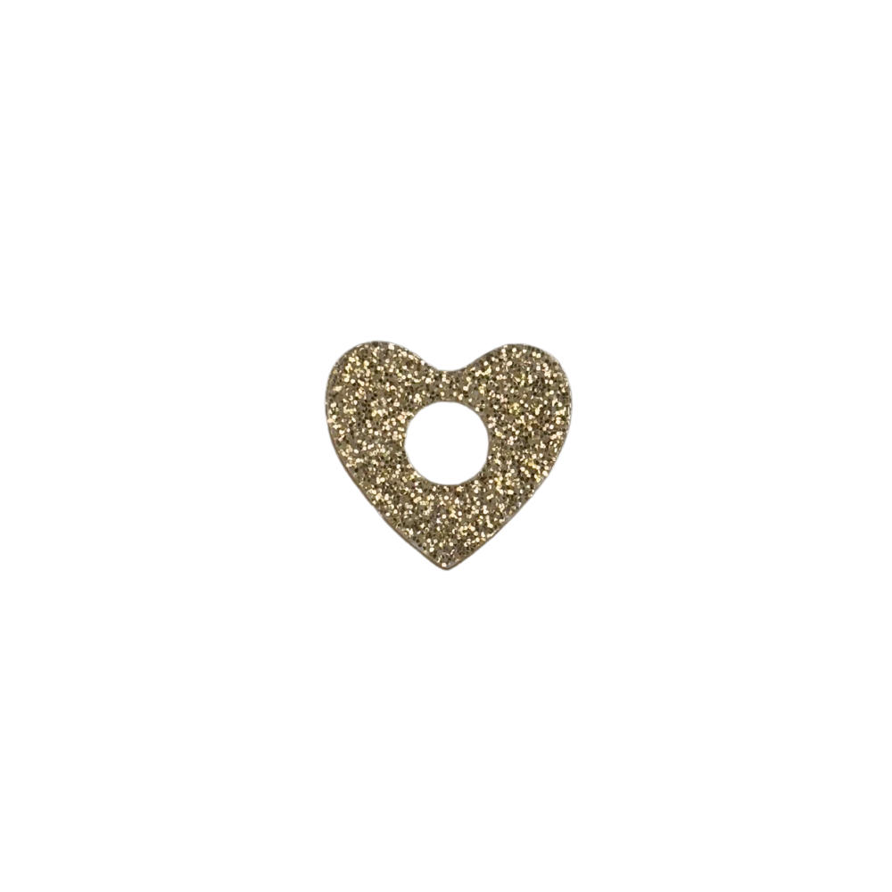 Coeur pailletée 25x27mm