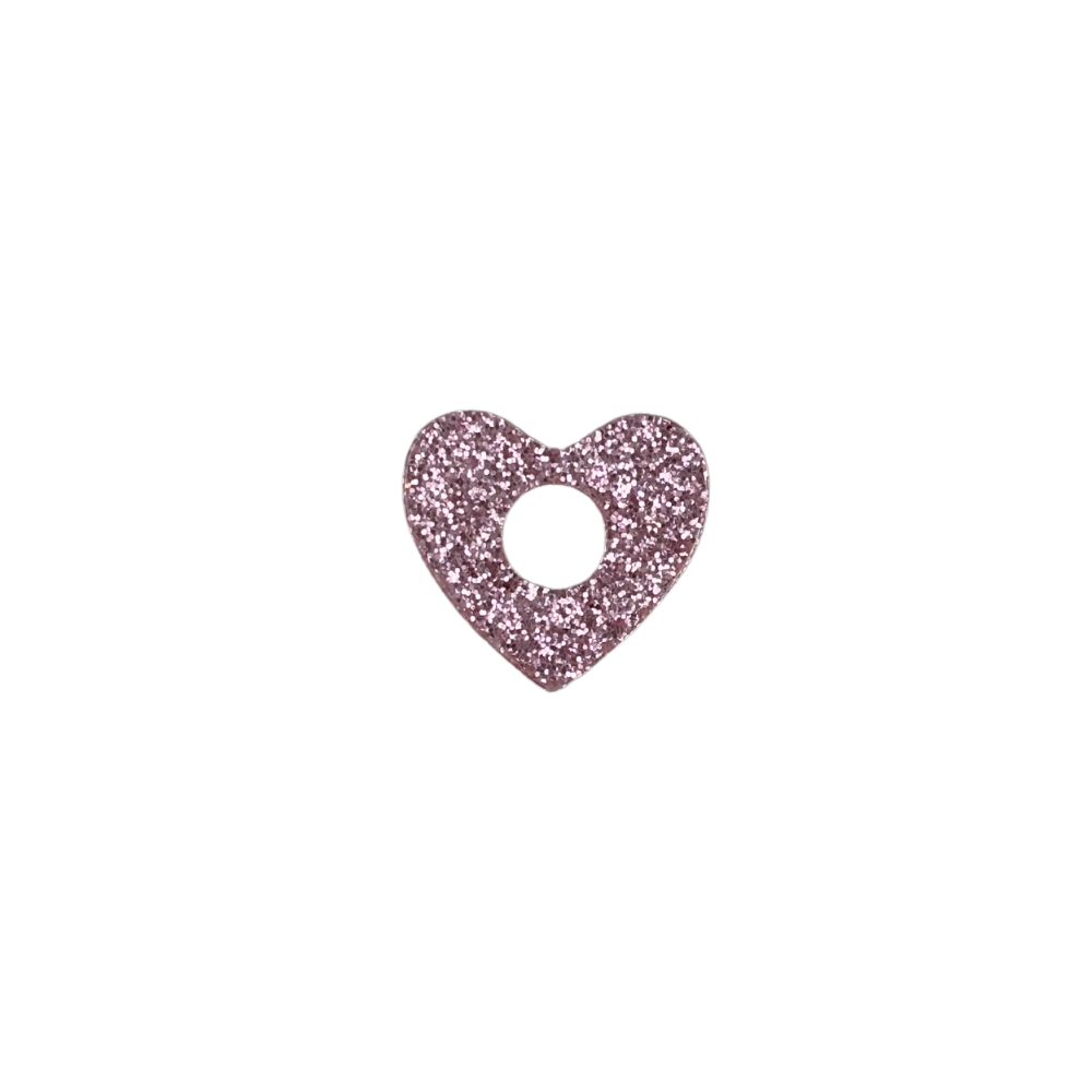 Coeur pailletée 25x27mm