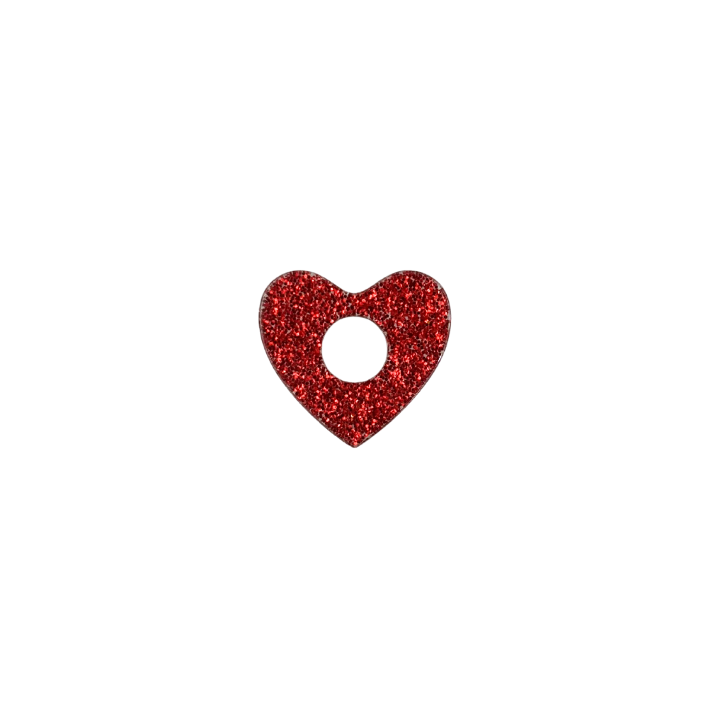 Coeur pailletée 25x27mm