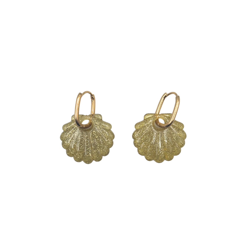 Coquillages pailletée 23x25mm