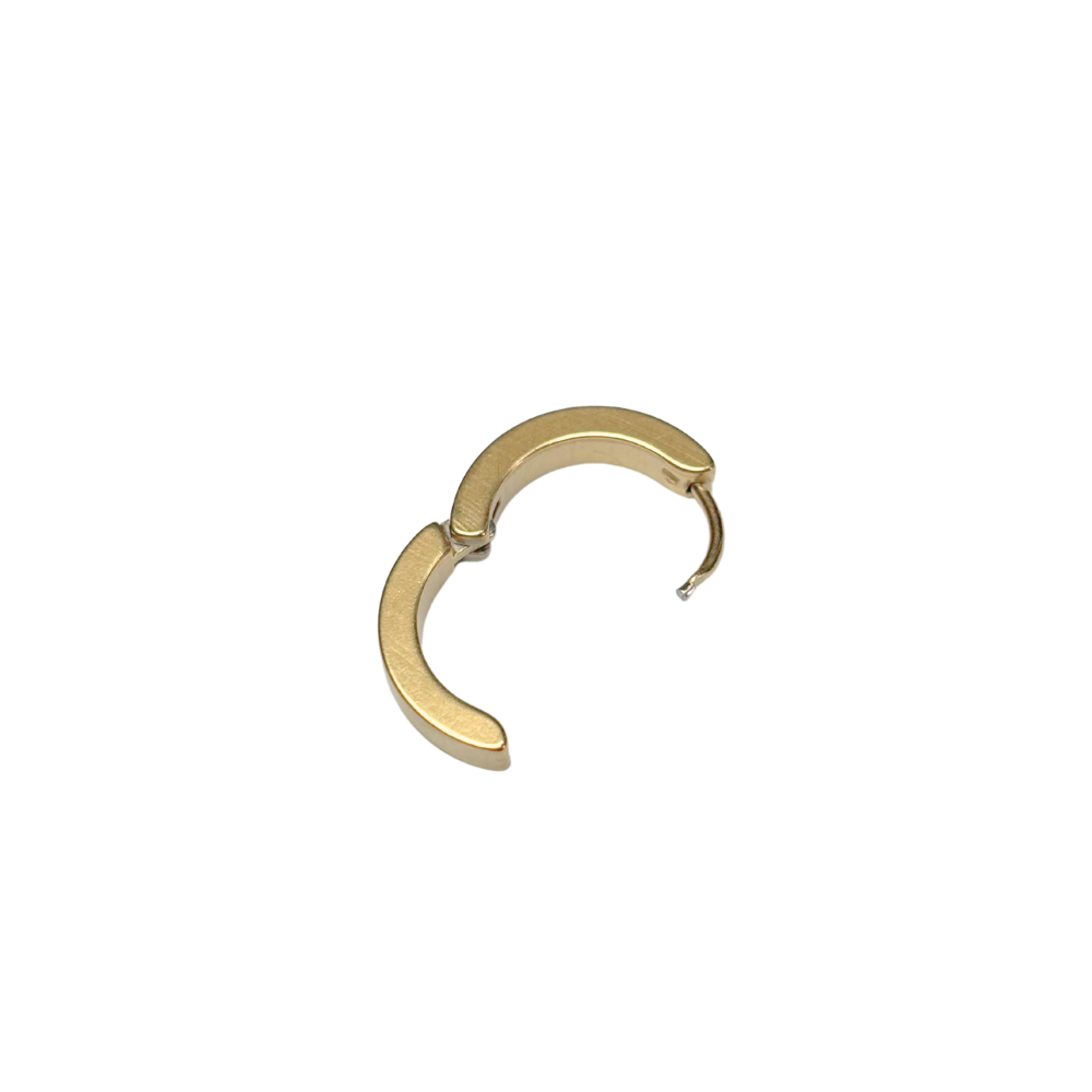 Créoles plat 3x14mm / 4x12mm