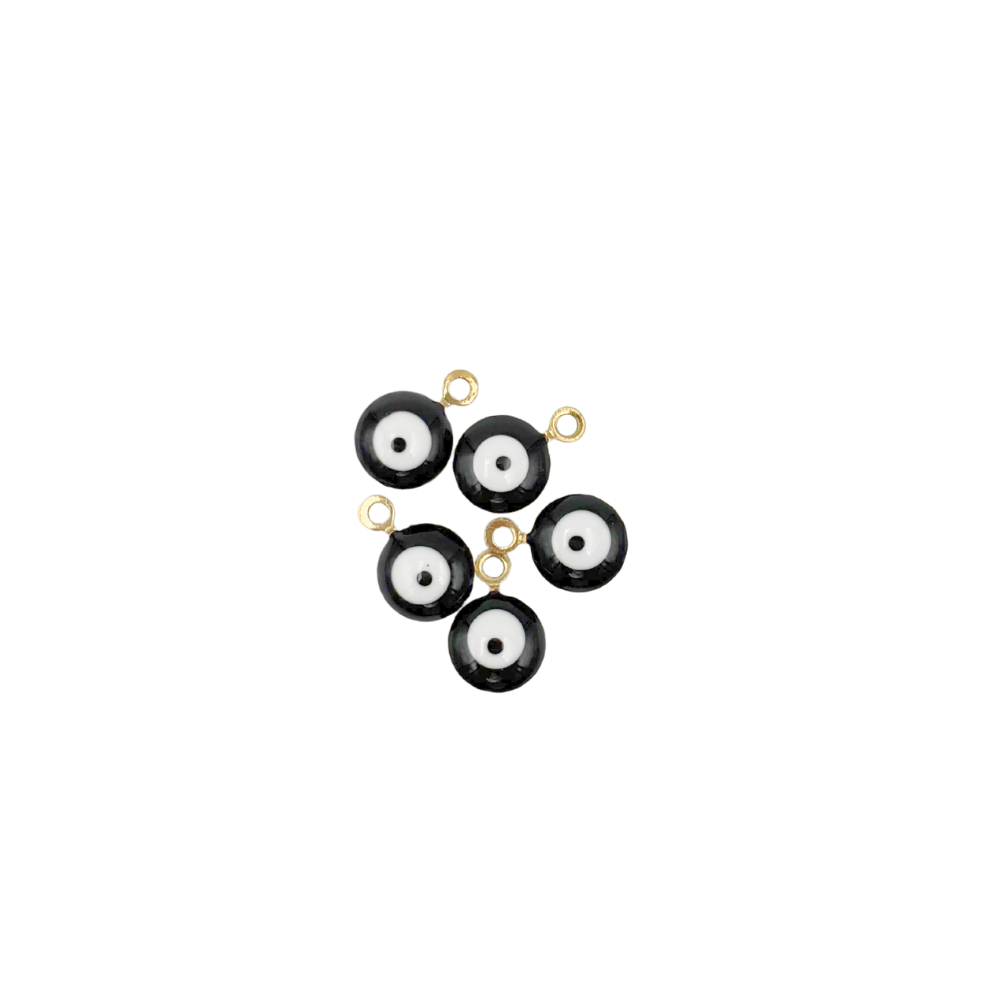 Sequin oeil émaillé 10X7mm