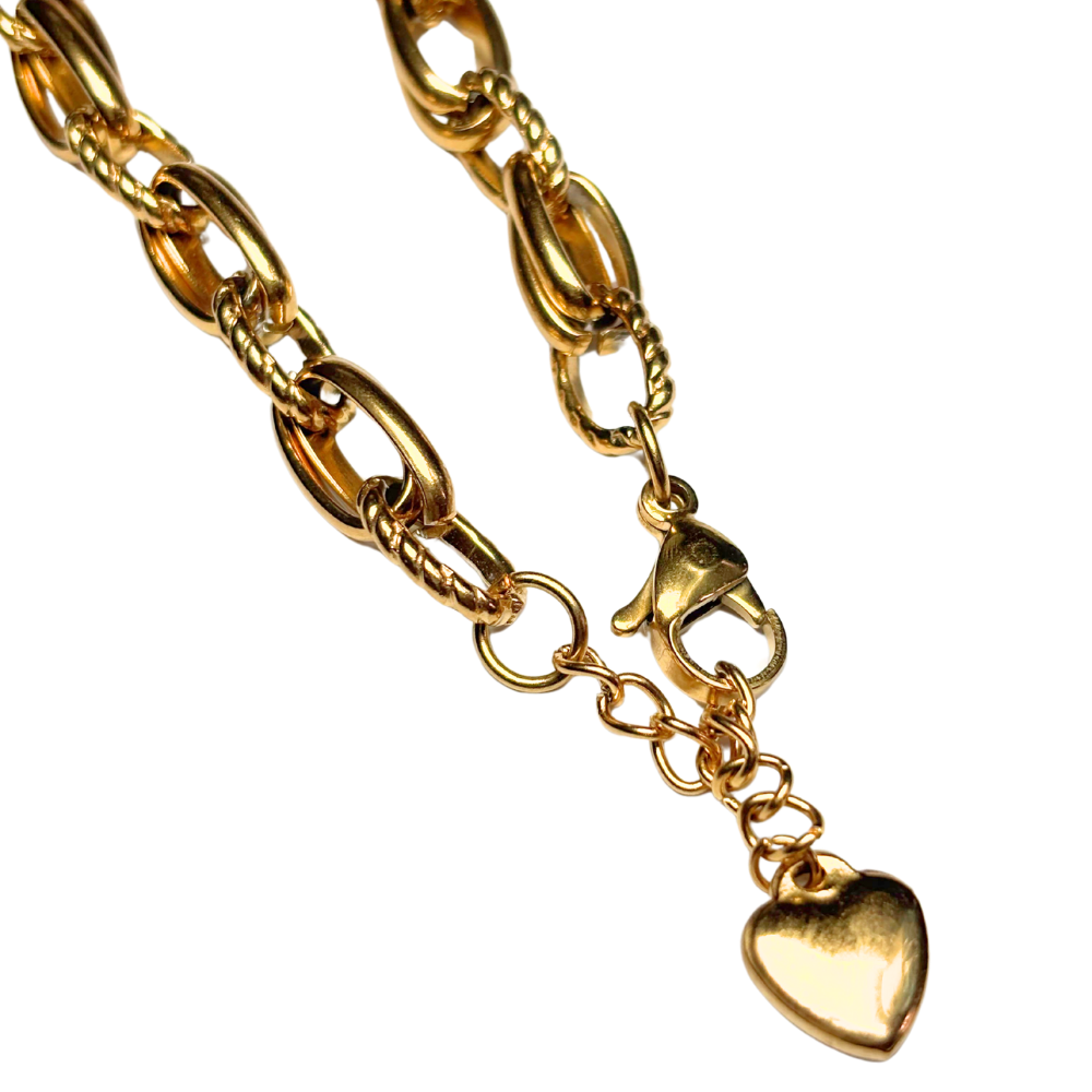 Bracelet anneau ovale ouvert