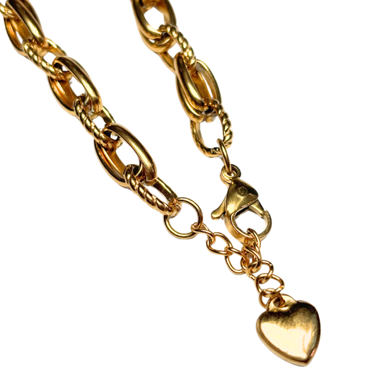 Bracelet anneau ovale ouvert