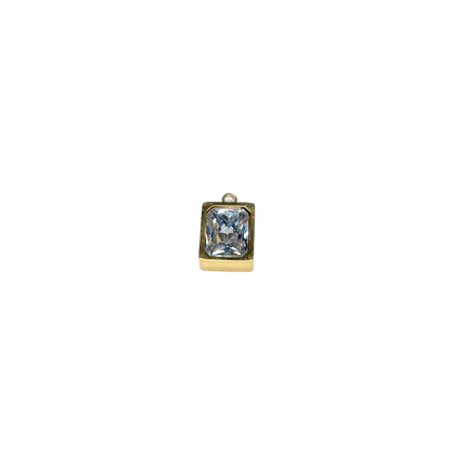 Pendentif strass zirconium 8x12mm