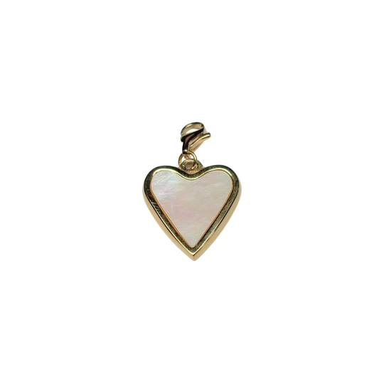 Breloques coeur en nacre 17x21mm