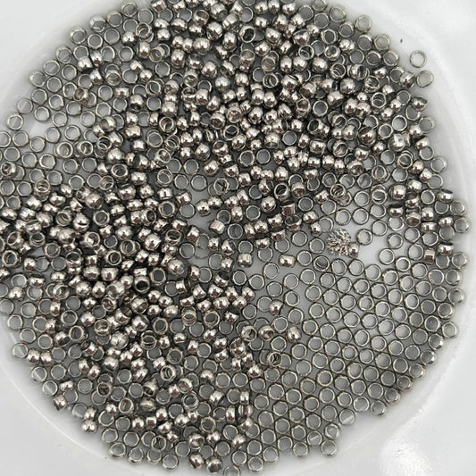 Perle à écraser en laiton brut