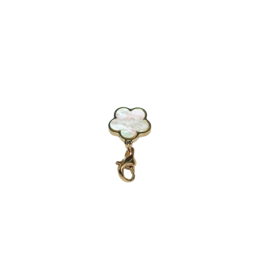 Breloques fleur en nacre 12x11mm