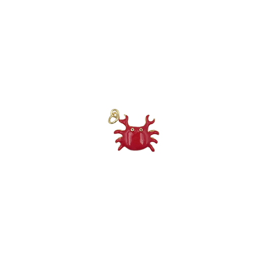 Pendentifs crabe émaillé 18mm