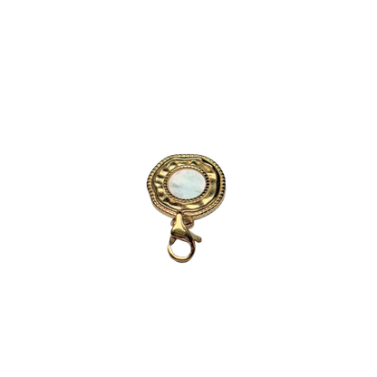 Breloques rond en nacre 15x17mm
