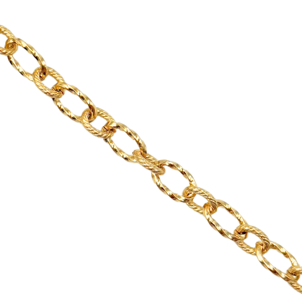 7x12mm oval twisted chain