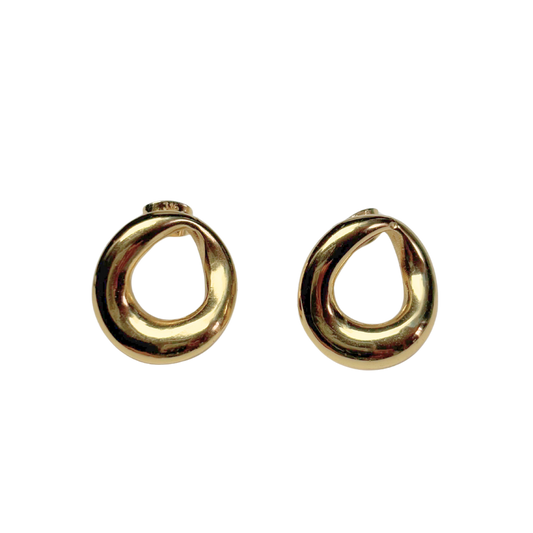 Boucles d'oreilles créoles torsadées 17x18mm