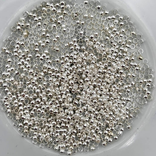 Perle à écraser en laiton brut
