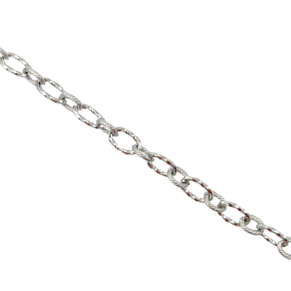 Chaîne torsadée ovale 7x12mm