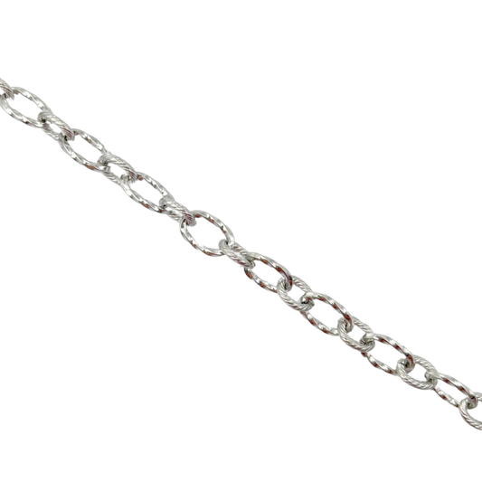 Chaîne torsadée ovale 7x12mm