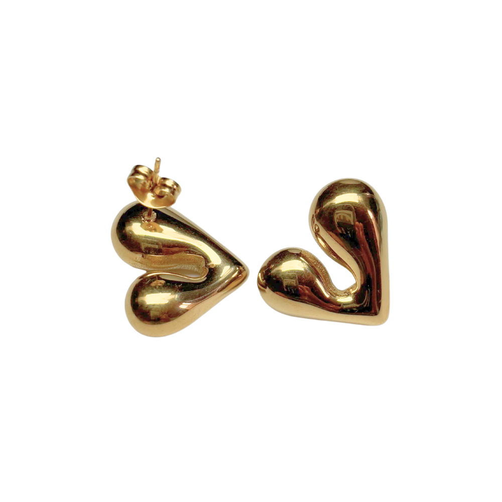16x18mm heart earrings