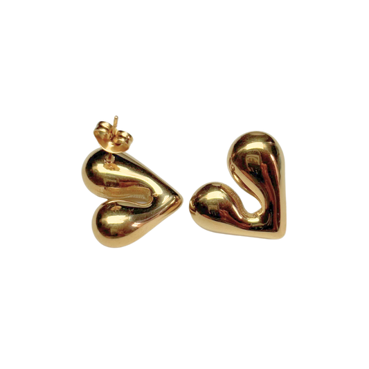 Boucles d'oreilles coeur 16x18mm