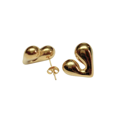 16x18mm heart earrings