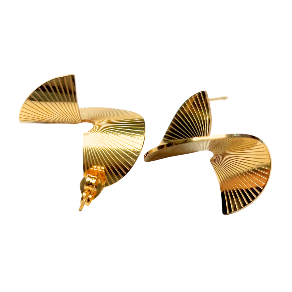 Boucles d'oreilles torsadées 20x25mm