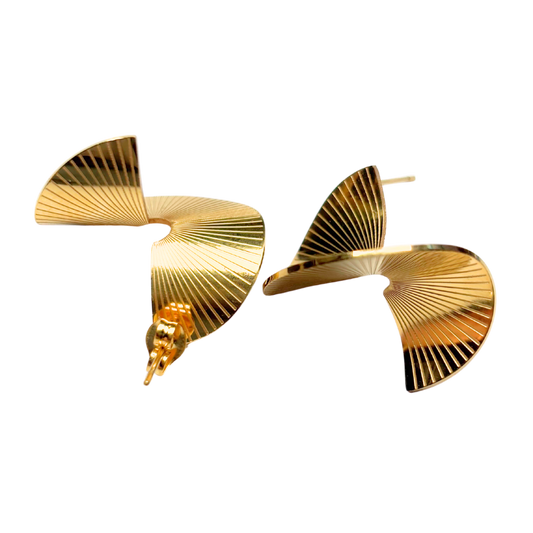 Boucles d'oreilles torsadées 20x25mm