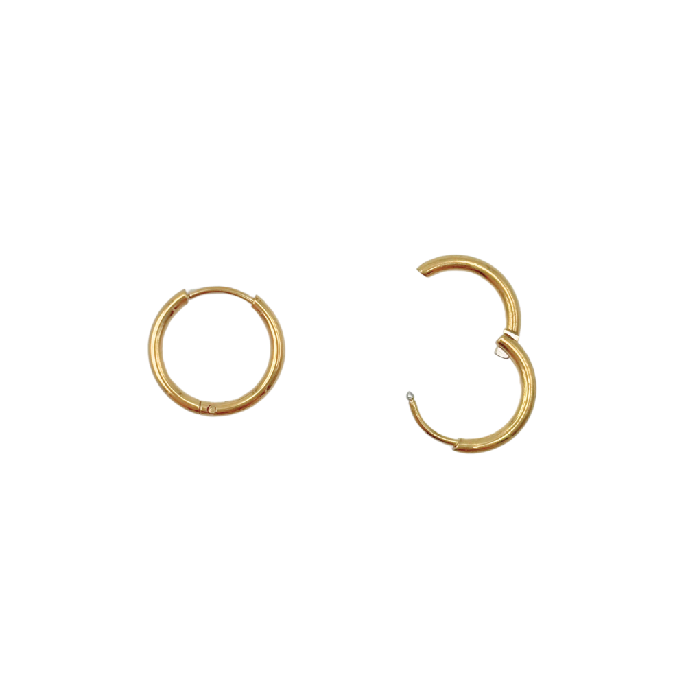 16mm round hoop earrings