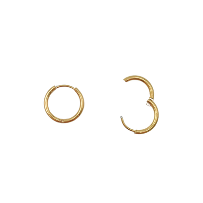 16mm round hoop earrings