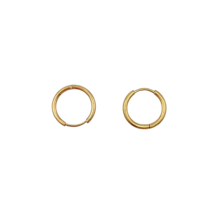 16mm round hoop earrings