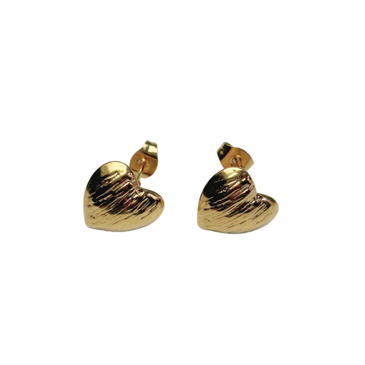 Boucles d'oreilles coeur 13x13mm
