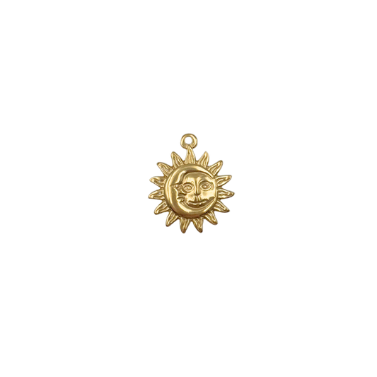 Pendentifs soleil avec sourire 29x24mm