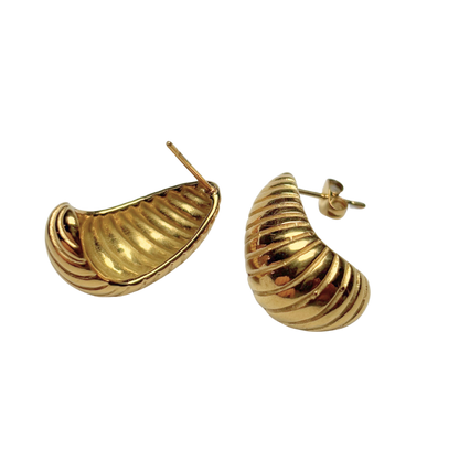 Boucles d'oreilles torsadées 13x24mm