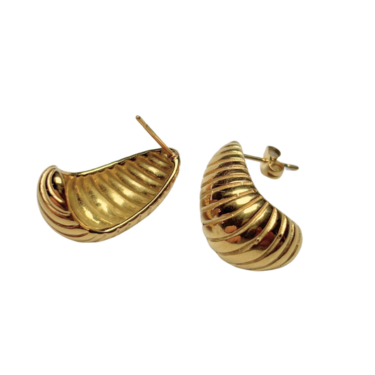 Boucles d'oreilles torsadées 13x24mm