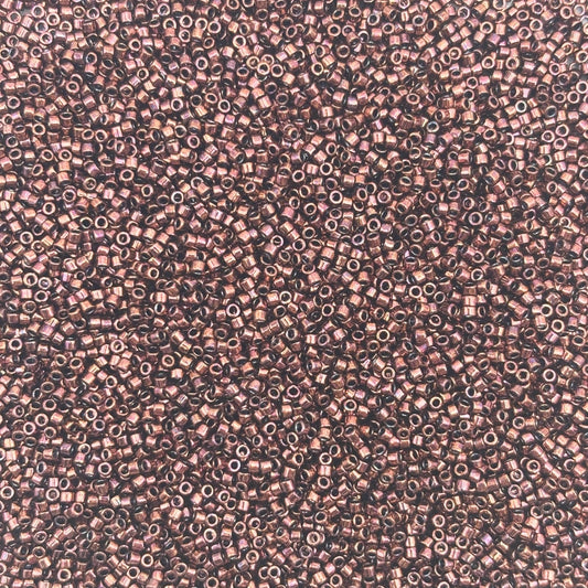 Miyuki delica metallic dark rasberry 11/0