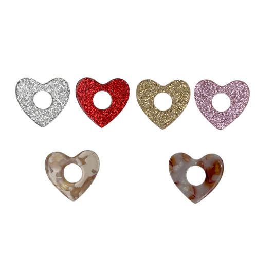 Coeur pailletée 25x27mm