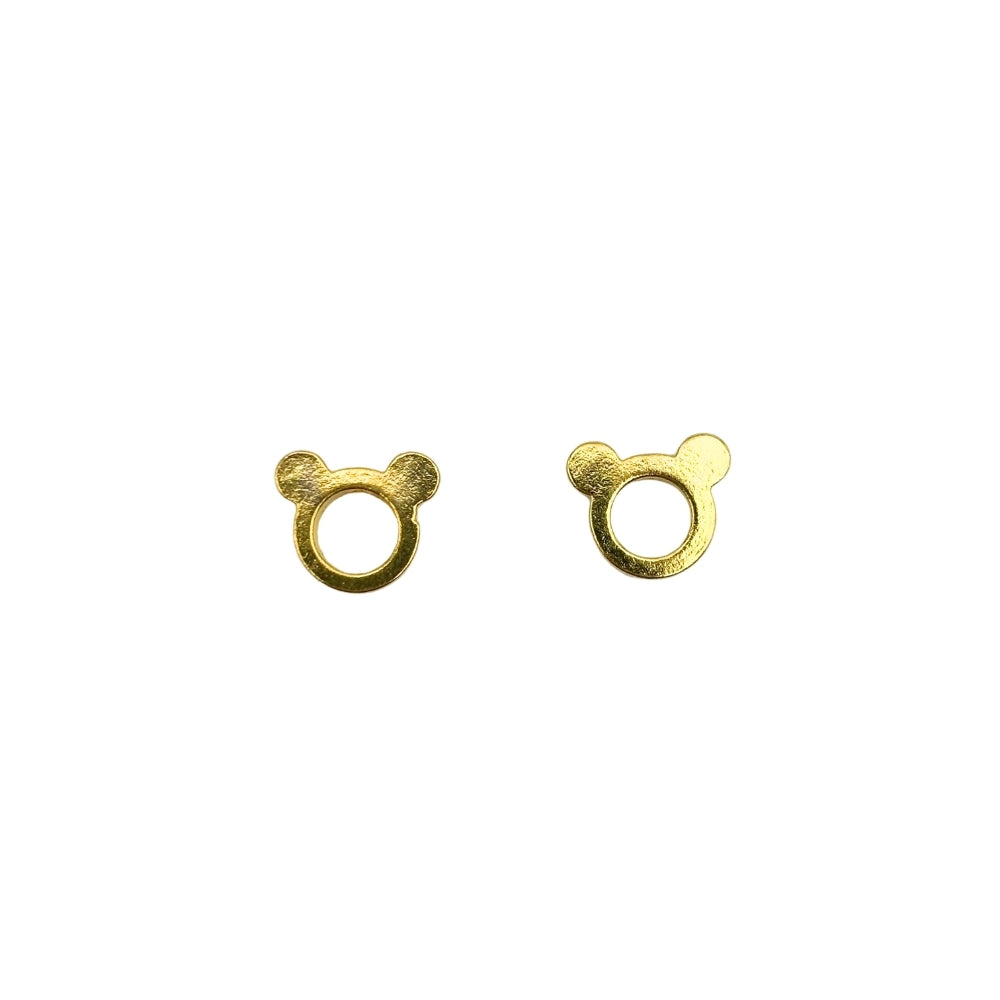 Perles tête d’ourson 9x8mm en laiton
