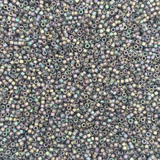 Miyuki delica mat metallic khaki iris 11/0