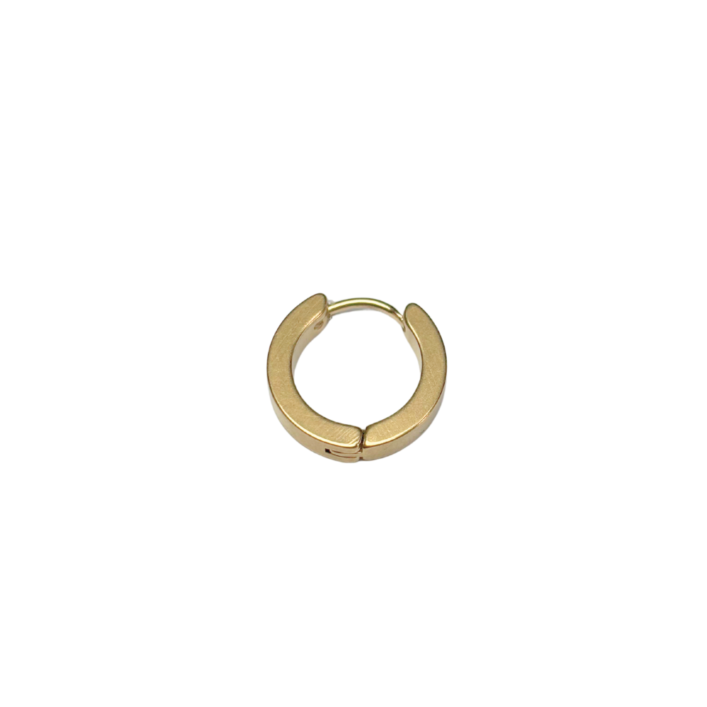 Créoles plat 3x14mm / 4x12mm